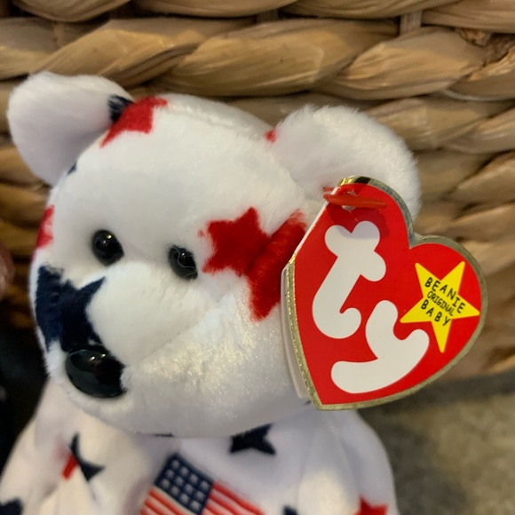 TY Beanie Babies! Adorable 4th of July pair! Their names: Glory and Spangle ☺️ - Picture 3 of 7